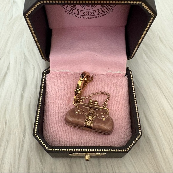 Juicy Couture Jewelry - Authentic Juicy Couture Pink Status Bag Charm